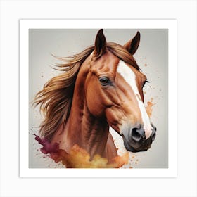 Horse Portrait Art Print