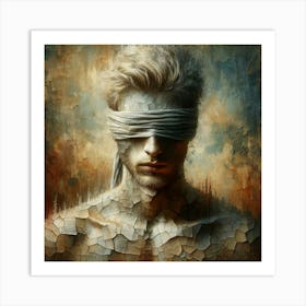 Blindfolded Man 1 1 Art Print