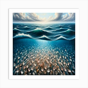 Hands Of The Sea Art Print