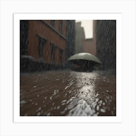 Rainy Day In The City Art Print