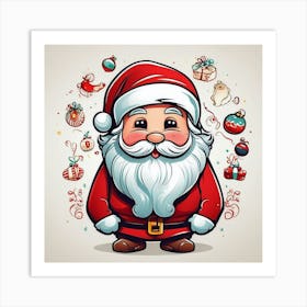 Santa Claus 6 Art Print