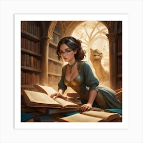 The Young Librarian 73 Art Print