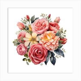 Bouquet Of Roses 7 Art Print