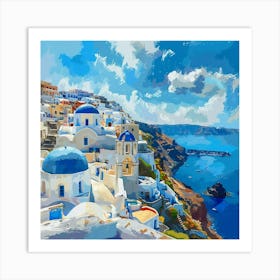 Oia Greece Art Print