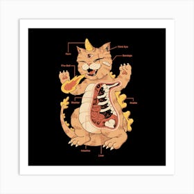 X-Ray Kaiju Meoster Art Print