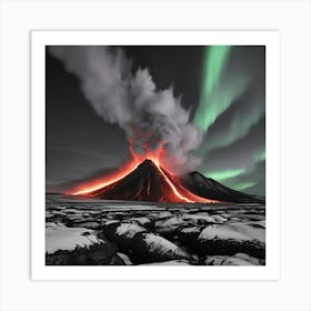 Iceland'S Volcano Art Print