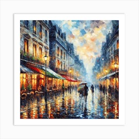 Paris At Night Art Print