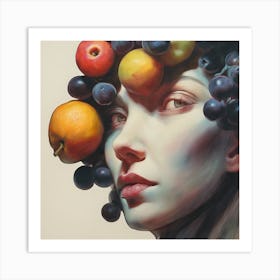 Fruit On The Head Art Print