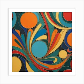 Abstract Swirls 5 Art Print