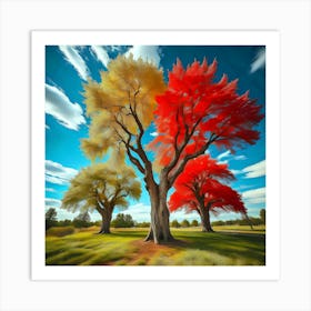 Autumn Trees Art Print