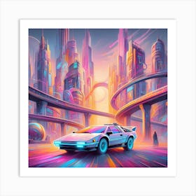 Back To The Future Art Print