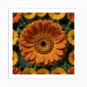 Gerbera Daisies 2 Art Print