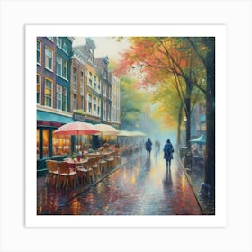 Rainy Day In Amsterdam 14 Art Print