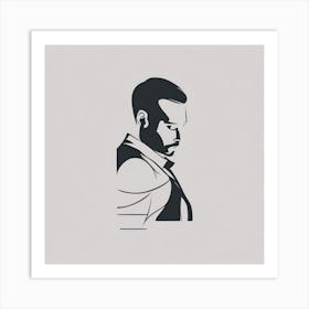 Portrait Of A Man 2 Art Print