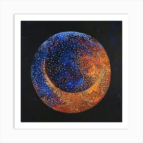 Moon And Stars 4 Art Print