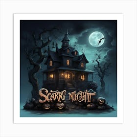 Scary Night 2 Art Print