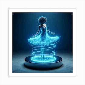 Futuristic Dancer Art Print