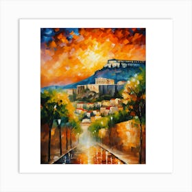 Athens Cityscape Art Print