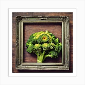 Broccoli In A Frame 12 Art Print