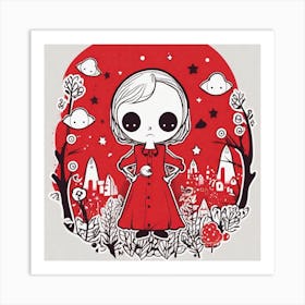 Little Red Riding Hood Art Print