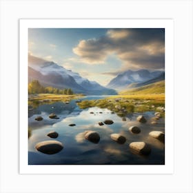 Landscape Painting Art Print