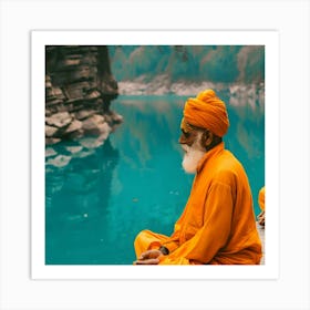 Two Hindu Gurus Art Print