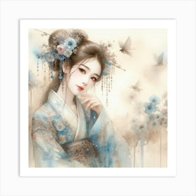 Chinese Girl Art Print