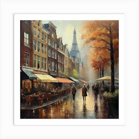 Rainy Day In Amsterdam 8 Art Print