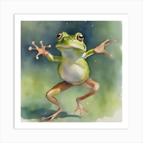 Frog Dance 1 Art Print