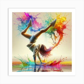 Colorful Dancer Art Print