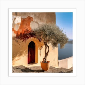 Olive Tree In Late Afternoon (I) Art Print