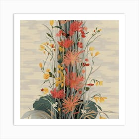 Flowers In A Vase 51 Art Print