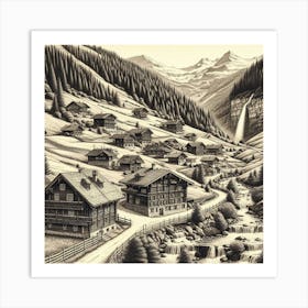 Swiss Village 3 Art Print