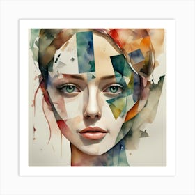 Abstract Watercolor Painting Art Print