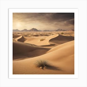 Sands Of Illusion Mystical Mirage In The Enchanted Desert Art Print