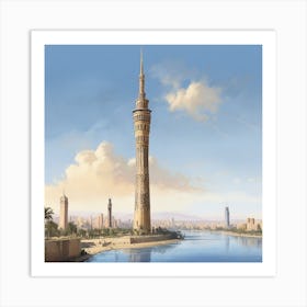 Egyptian Tower Art Print