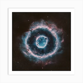 Celestial Ripples Circul Nebula Art Print