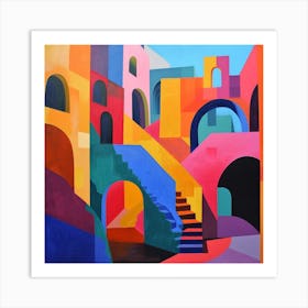 Abstract Travel Collection Granada Nicaragua 2 Art Print