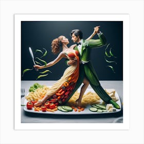 Dance Of The Vegetables Art Print