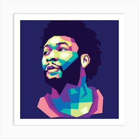 Marcus Smart Basketball Paper Poster Celtics Wpap Art Print