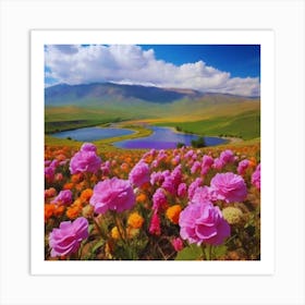 Kazakhstan beautiful landscape Art Print