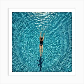 Swimming Art Print (30) Art Print