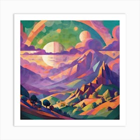 Rainbow In The Sky Art Print