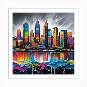 New York City Skyline 13 Art Print