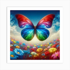 Colorful Butterfly 154 Art Print