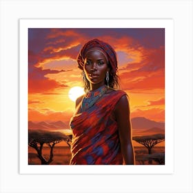 African Woman 35 Art Print