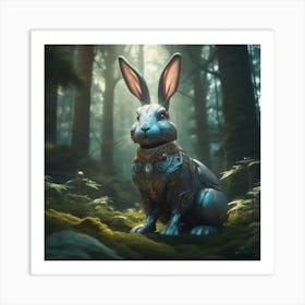 Rabbit In The Woods 42 Art Print