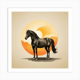 Horse In The Sun 1 Art Print