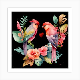 Love Birds Art Print