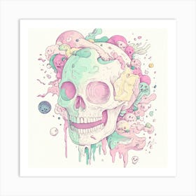 Skull Skull Skull Skull Skull Skull Skull Skull Skull 2 Art Print